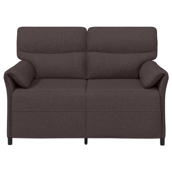 Grote foto vidaxl bank 100 polyester metalen frame mdf multiplex huis en inrichting bankstellen