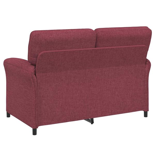 Grote foto vidaxl bank 100 polyester metalen frame mdf multiplex huis en inrichting bankstellen