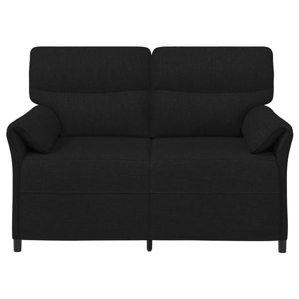 Grote foto vidaxl bank 100 polyester metalen frame mdf multiplex huis en inrichting bankstellen