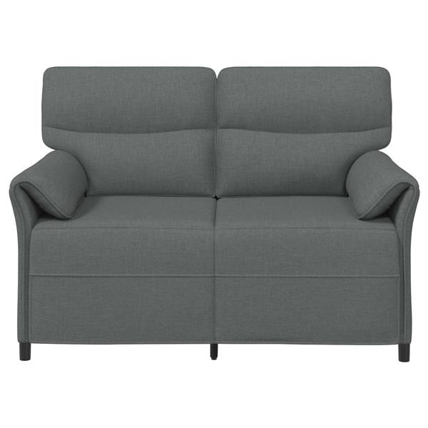 Grote foto vidaxl bank 100 polyester metalen frame mdf multiplex huis en inrichting bankstellen