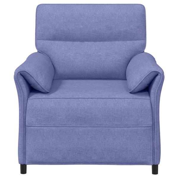 Grote foto vidaxl bank 100 polyester metalen frame mdf multiplex huis en inrichting bankstellen