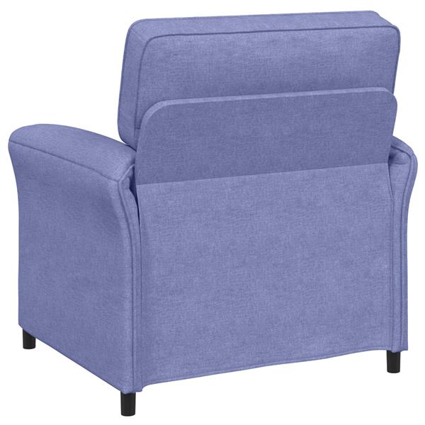 Grote foto vidaxl bank 100 polyester metalen frame mdf multiplex huis en inrichting bankstellen