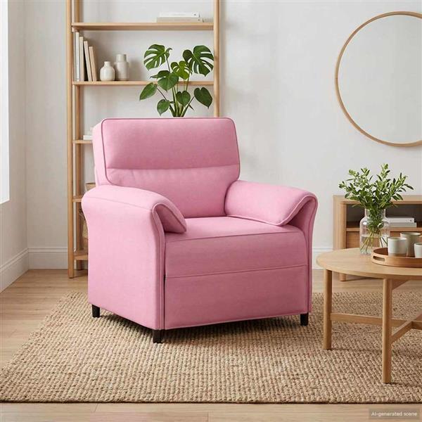 Grote foto vidaxl bank 100 polyester metalen frame mdf multiplex huis en inrichting bankstellen