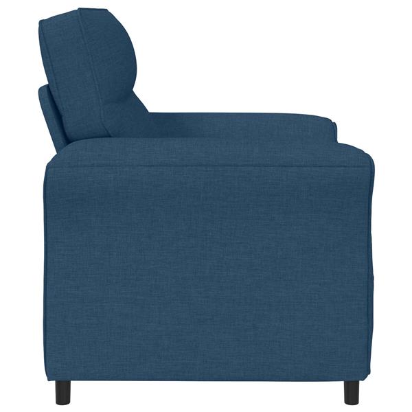 Grote foto vidaxl bank 100 polyester metalen frame mdf multiplex huis en inrichting bankstellen