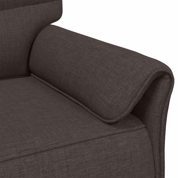 Grote foto vidaxl bank 100 polyester metalen frame mdf multiplex huis en inrichting bankstellen