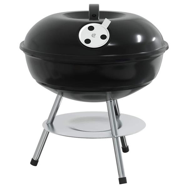 Grote foto vidaxl houtskool grill zwart 36 5 x 36 5 x 40 cm tuin en terras buitenkeukens