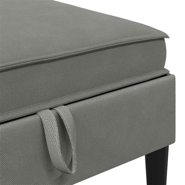 Grote foto vidaxl sofa kruk met opslag donkergrijs fluweel huis en inrichting bankstellen