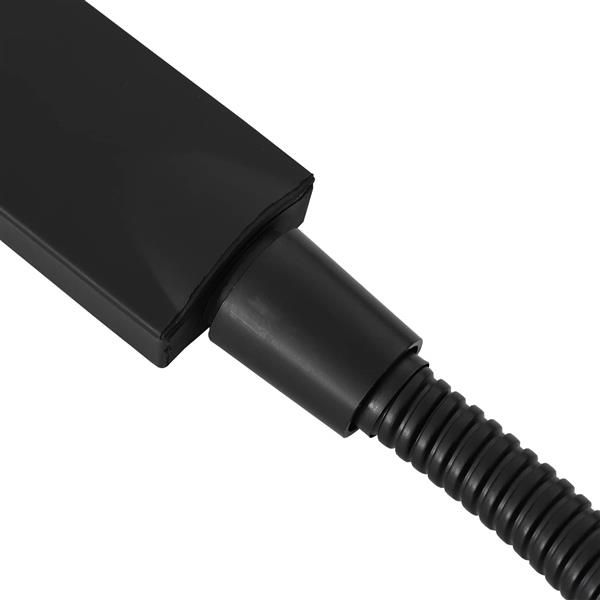 Grote foto vidaxl doucheset zwart 150 cm roestvrij staal doe het zelf en verbouw sanitair