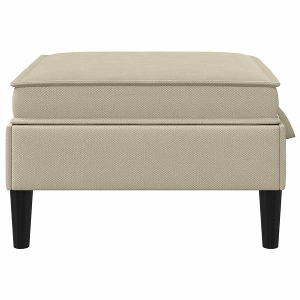 Grote foto vidaxl sofa kruk met opslag zand fluweel huis en inrichting bankstellen