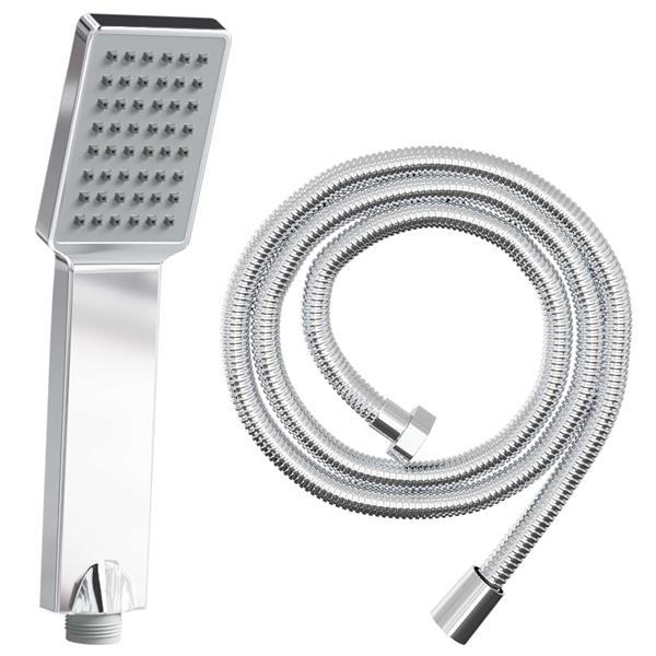 Grote foto vidaxl doucheset chroom 150 cm roestvrij staal doe het zelf en verbouw sanitair