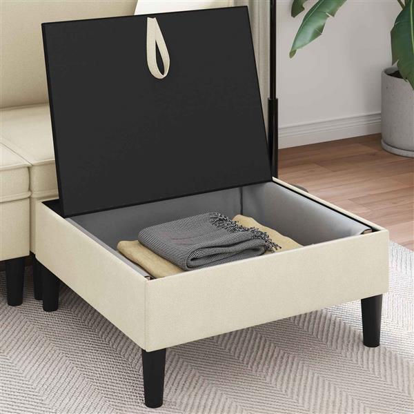 Grote foto vidaxl sofa kruk met opslag cr mekleurig fluweel huis en inrichting bankstellen