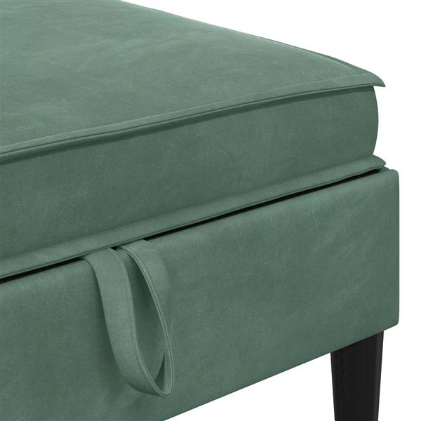 Grote foto vidaxl sofa kruk met opslag zeegroen fluweel huis en inrichting bankstellen