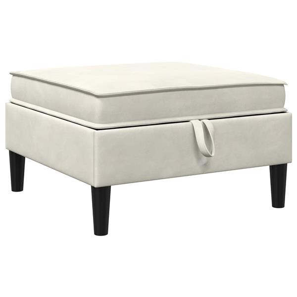 Grote foto vidaxl sofa kruk met opslag cr mekleurig fluweel huis en inrichting bankstellen