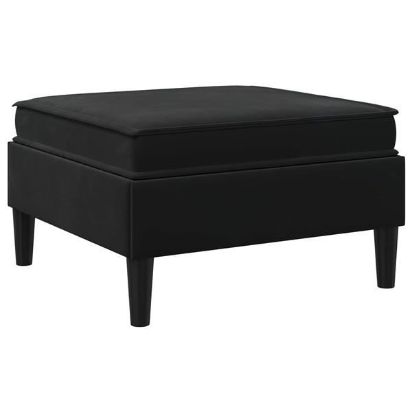 Grote foto vidaxl sofa kruk met opslag zwart fluweel huis en inrichting bankstellen