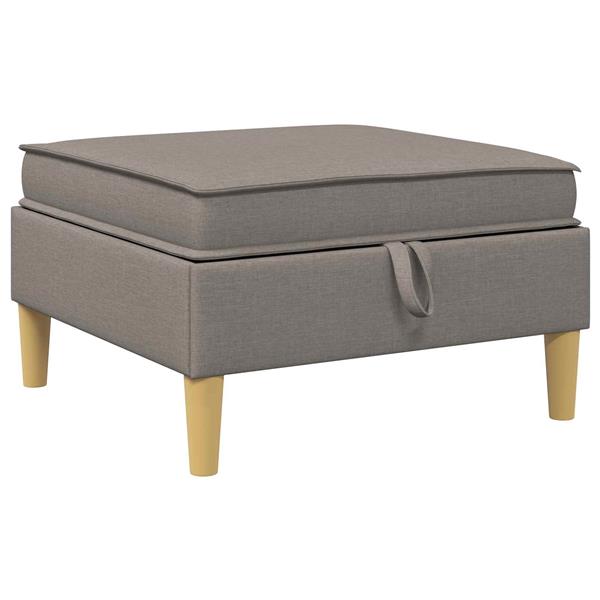 Grote foto vidaxl sofa kruk met opslag taupe stof huis en inrichting bankstellen