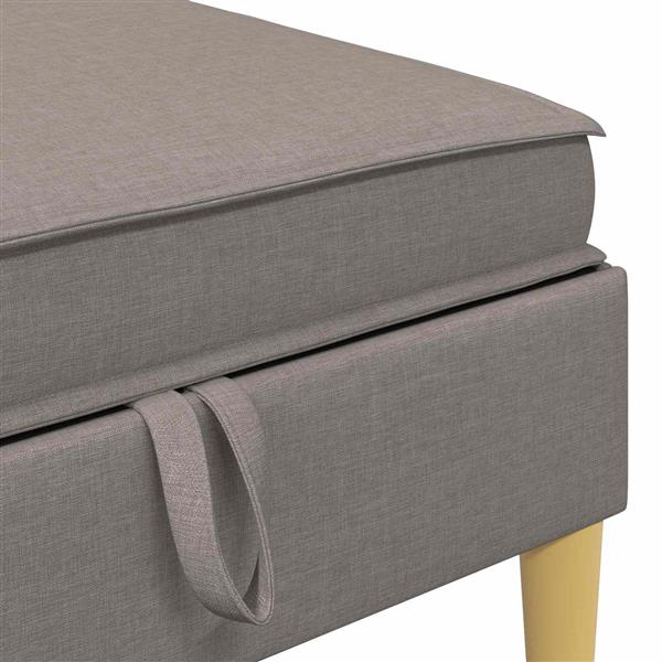 Grote foto vidaxl sofa kruk met opslag taupe stof huis en inrichting bankstellen