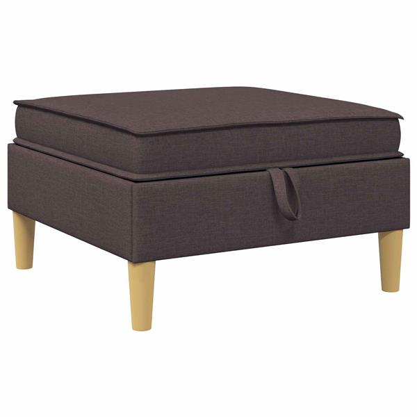 Grote foto vidaxl sofa kruk met opslag donkerbruin stof huis en inrichting bankstellen