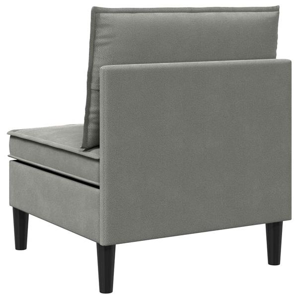 Grote foto vidaxl middelse sofa met opbergruimte donkergrijs fluweel huis en inrichting bankstellen