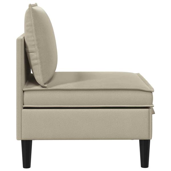 Grote foto vidaxl middelse sofa met opbergruimte zand fluweel huis en inrichting bankstellen