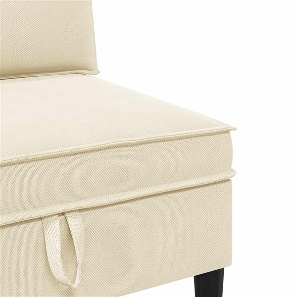 Grote foto vidaxl middelse sofa met opbergruimte cr mekleurig fluweel huis en inrichting bankstellen