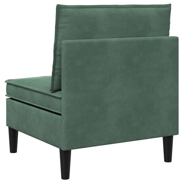 Grote foto vidaxl middelste bank met opbergruimte zeegroen fluweel huis en inrichting bankstellen