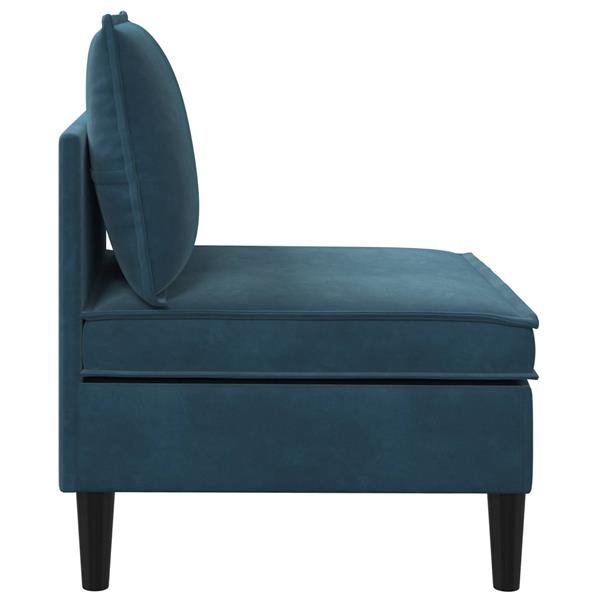 Grote foto vidaxl middelste bank met opbergruimte blauw fluweel huis en inrichting bankstellen