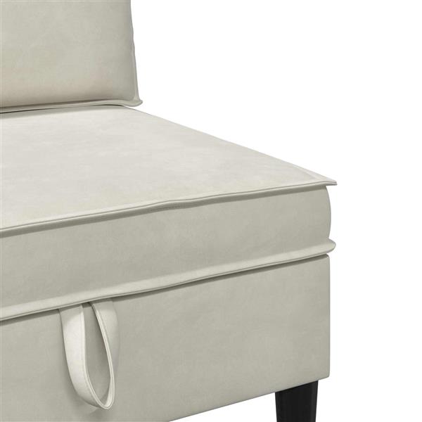 Grote foto vidaxl middelste bank met opbergruimte cr mekleurig fluweel huis en inrichting bankstellen