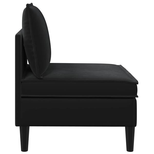 Grote foto vidaxl middelste bank met opbergruimte zwart fluweel huis en inrichting bankstellen