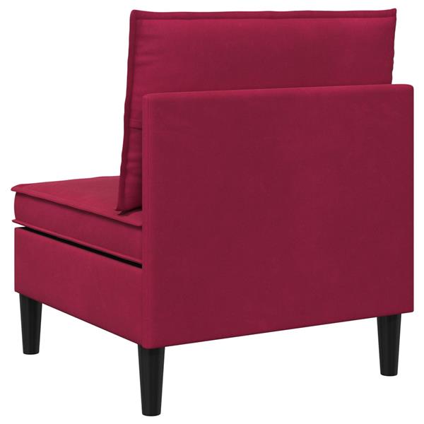 Grote foto vidaxl middelste bank met opbergruimte wijnrood fluweel huis en inrichting bankstellen