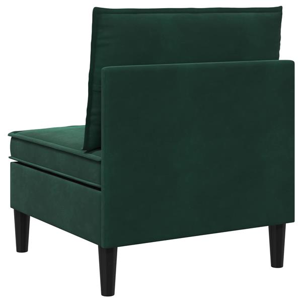 Grote foto vidaxl middelste bank met opbergruimte donkergroen fluweel huis en inrichting bankstellen