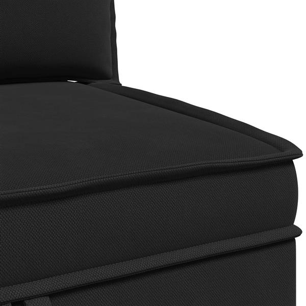 Grote foto vidaxl hoeksofa met opbergruimte zwart fluweel huis en inrichting bankstellen