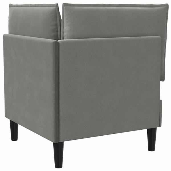 Grote foto vidaxl hoeksofa met opbergruimte donkergrijs fluweel huis en inrichting bankstellen