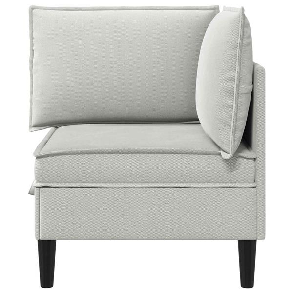 Grote foto vidaxl hoeksofa met opbergruimte lichtgrijs fluweel huis en inrichting bankstellen