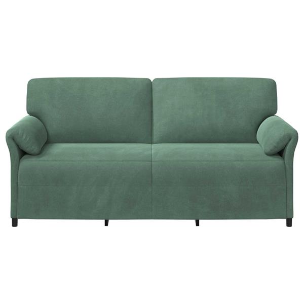 Grote foto vidaxl 3 zits bank zeegroen 198 x 83 x 95 cm fluweel huis en inrichting bankstellen