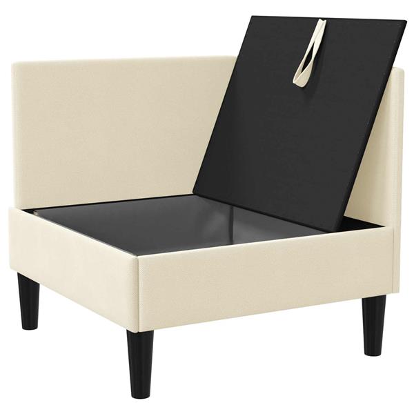 Grote foto vidaxl hoeksofa met opbergruimte cr mekleurig fluweel huis en inrichting bankstellen