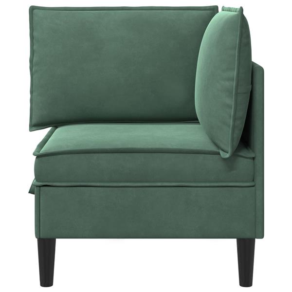 Grote foto vidaxl bank met opslag zeegroen fluweel huis en inrichting bankstellen