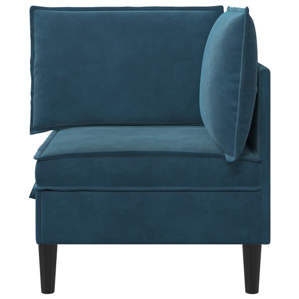 Grote foto vidaxl bank met opslag blauw fluweel huis en inrichting bankstellen