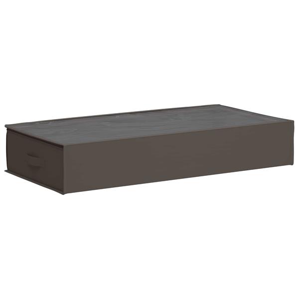 Grote foto vidaxl opbergdoos met transparant bovenraam 2 pcs grijs nonwoven stof doe het zelf en verbouw materialen en producten