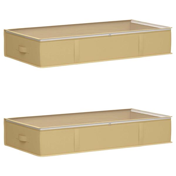 Grote foto vidaxl opbergdoos met transparant bovenraam 2 pcs cr mekleurig doe het zelf en verbouw materialen en producten