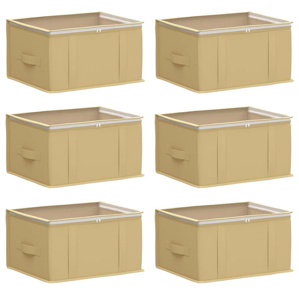 Grote foto vidaxl opbergdoos met transparant bovenraam 6 pcs cr mekleurig doe het zelf en verbouw materialen en producten