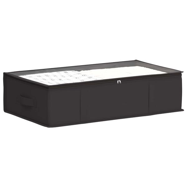 Grote foto vidaxl opbergdoos met transparant bovenraam 6 pcs antracietkleurig doe het zelf en verbouw materialen en producten