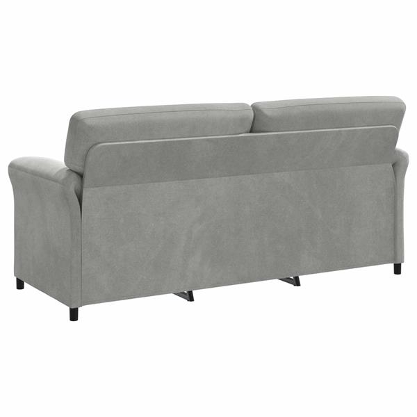 Grote foto vidaxl 3 zits bank lichtgrijs 198 x 83 x 95 cm fluweel huis en inrichting bankstellen