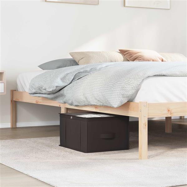 Grote foto vidaxl opbergdoos met transparant bovenraam 2 pcs antracietkleurig doe het zelf en verbouw materialen en producten