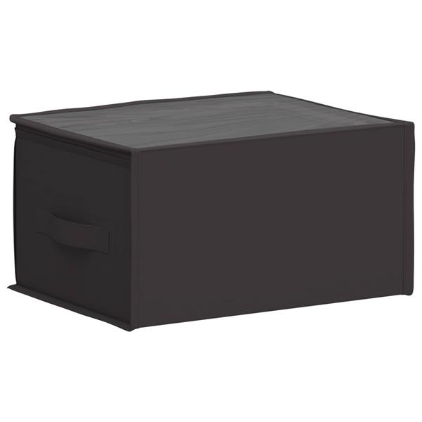 Grote foto vidaxl opbergdoos met transparant bovenraam 2 pcs antracietkleurig doe het zelf en verbouw materialen en producten