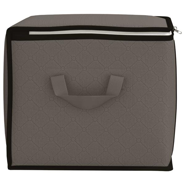 Grote foto vidaxl opbergdoos met transparante zijraam 6 pcs grijs 55 x 35 x 32 cm doe het zelf en verbouw materialen en producten