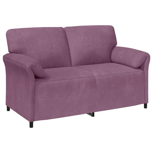 Grote foto vidaxl 2 zits sofa paars 158 x 83 x 95 cm fluweel huis en inrichting bankstellen