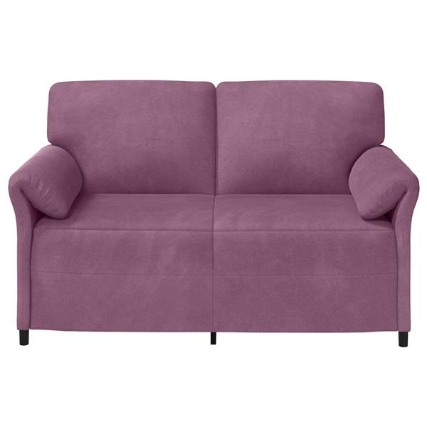 Grote foto vidaxl 2 zits sofa paars 158 x 83 x 95 cm fluweel huis en inrichting bankstellen