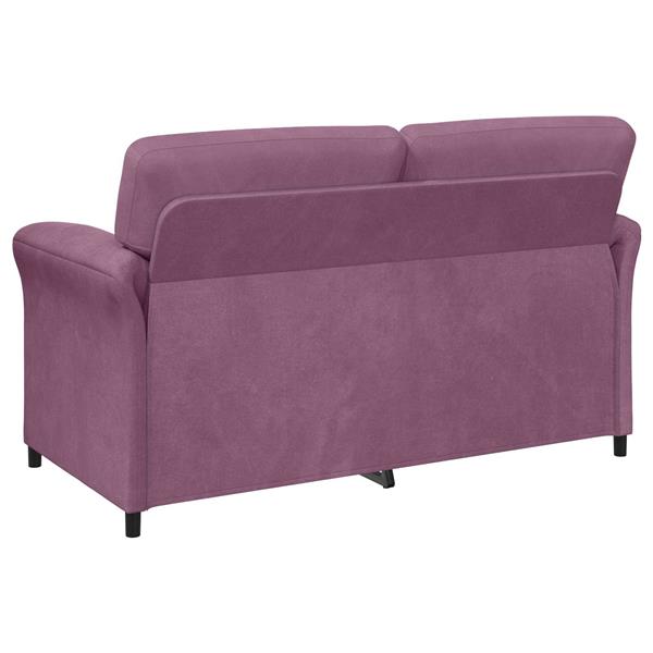 Grote foto vidaxl 2 zits sofa paars 158 x 83 x 95 cm fluweel huis en inrichting bankstellen