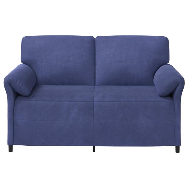 Grote foto vidaxl 2 zits sofa politieblauw 158 x 83 x 95 cm fluweel huis en inrichting bankstellen