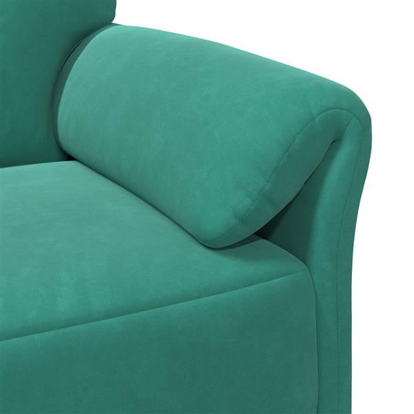Grote foto vidaxl 2 zits sofa turquoise 158 x 83 x 95 cm fluweel huis en inrichting bankstellen
